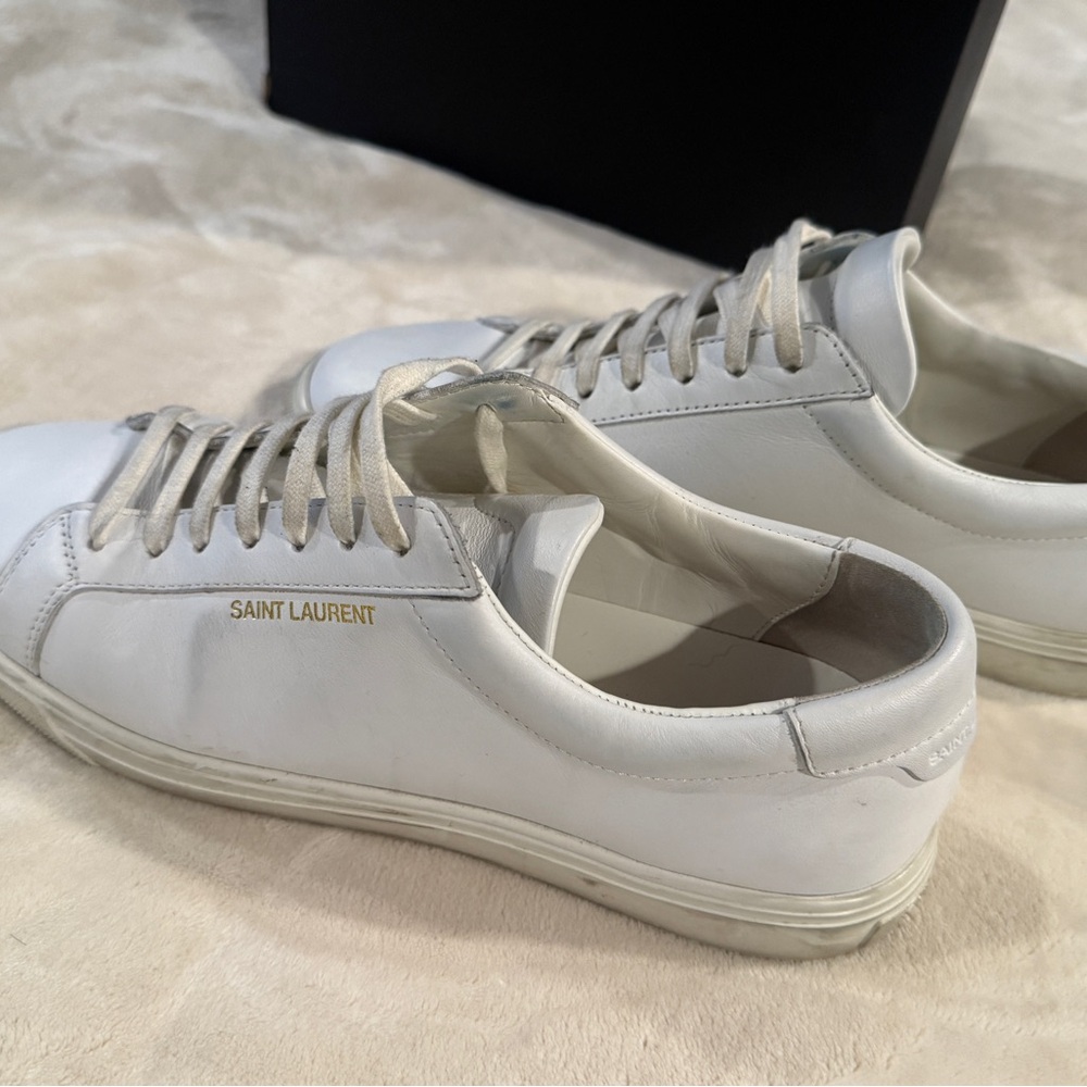 Saint Laurent White Sneakers size 9
